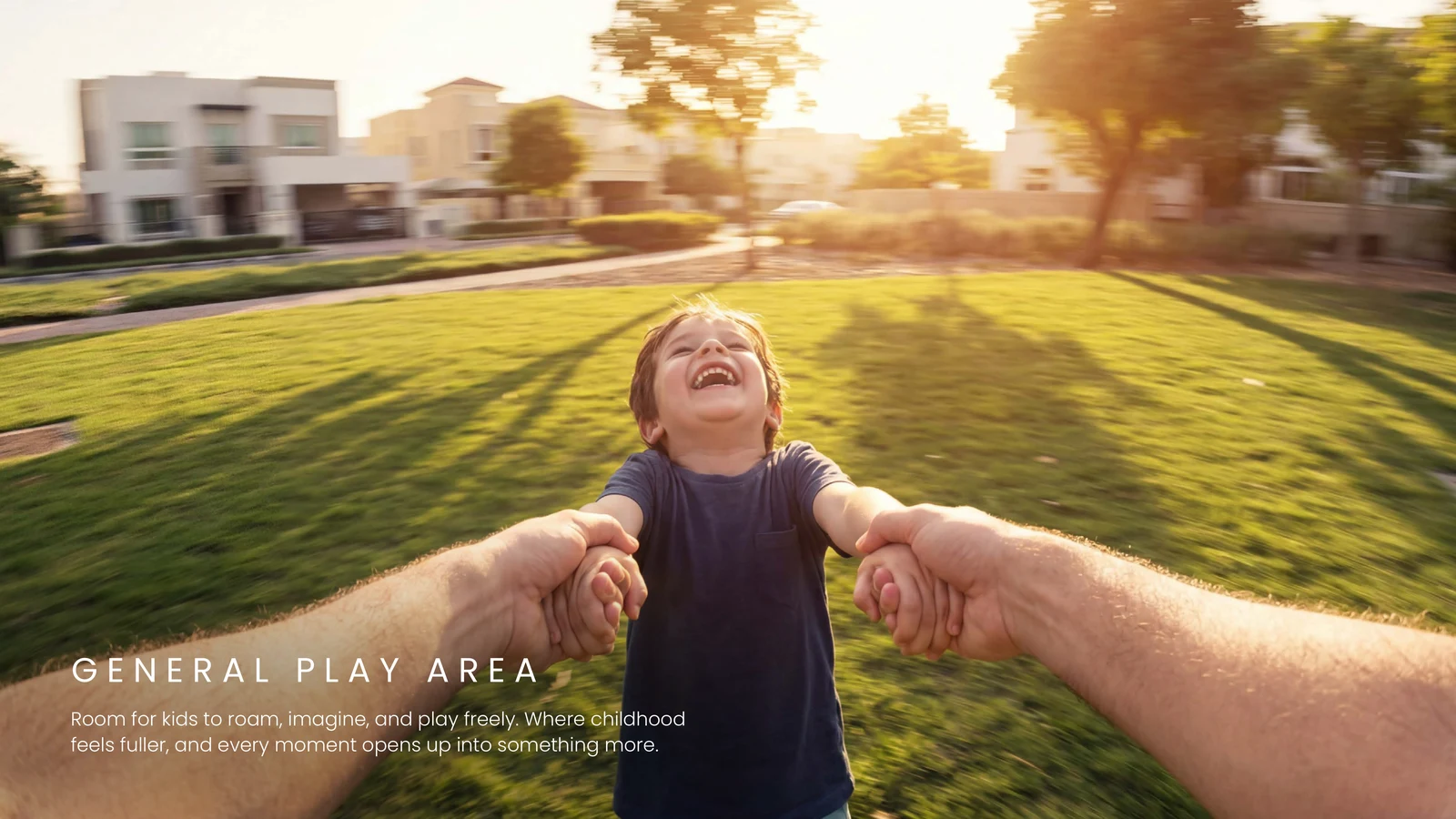 Open play lawn for younger children in Al Ghadeer